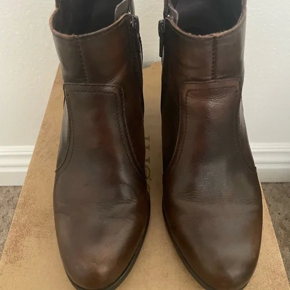 BORN Claire Brown leather ankle boots - Picture 3 of 8